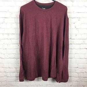 Lee maroon long sleeve T-shirt men’s XL